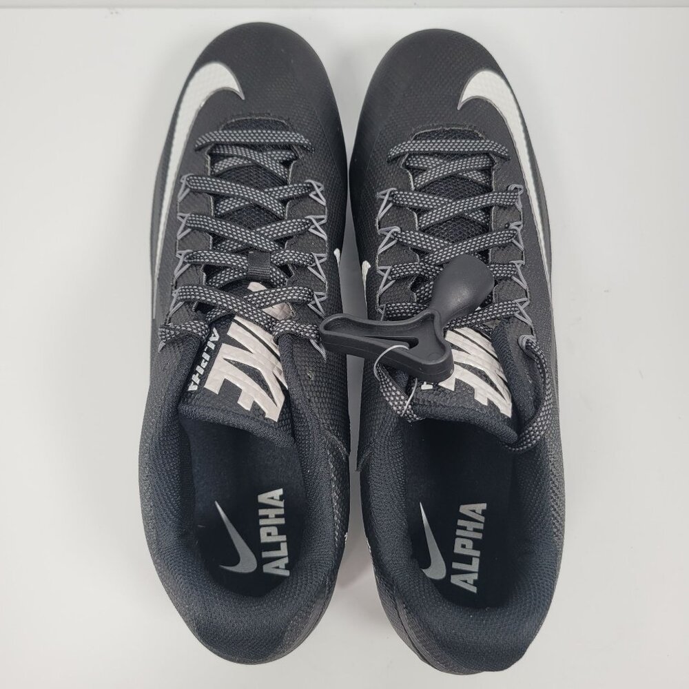 Nike Alpha Pro 2 TD Men's Black Football Cleats 719934-010 US Size 15 Like New - Picture 5 of 8